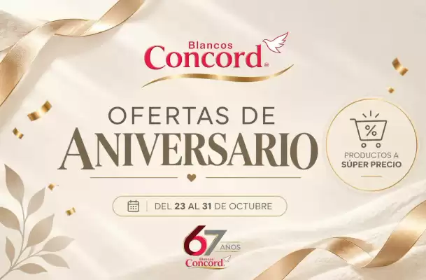 Colchas Concord (válido hasta 31-10)