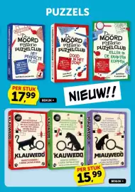 Boekenvoordeel folder Pagina 5: PUZZELS De MOORD mysterie PUZZELCLUB DOOD IN HET Meer dan 70 DORP moeilijke raadsels Een