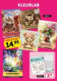 Boekenvoordeel folder Pagina 6: Elmer reusable protective sheets €3,95, KleurLab Kleurboek voor volwassenen €14,95