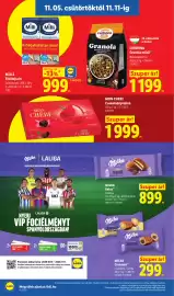 Lidl akciós újság hét 45 Oldal 12: Milli főztejszín €999,00, Cerbona granola műzli €1.199,00