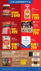 Lidl akciós újság hét 45 Oldal 13: Snack Day hummusz chips €219,00, Diamant kockacukor €299,00