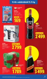 Lidl akciós újság hét 45 Oldal 17: Soproni világos sör €1.789,00, Peroni nastro azzuro €2.799,00