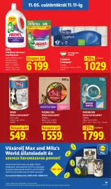 Lidl akciós újság hét 45 Oldal 19: Purina one száraz macskaeledel €1.799,00, Purina one száraz kutyaeledel €1.559,00