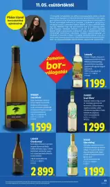 Lidl akciós újság hét 45 Oldal 23: Lajver chardonnay €2.899,00, Teleki olaszrizling €1.199,00