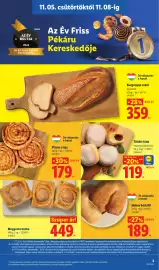 Lidl akciós újság hét 45 Oldal 3: Mogyorós kocka €449,00, Mákos bűrkifli €189,00