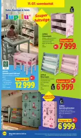 Lidl akciós újság hét 45 Oldal 36: Lupilu könyvespolc €6.999,00, Lupilu gyermek asztal-szék szett €12.999,00