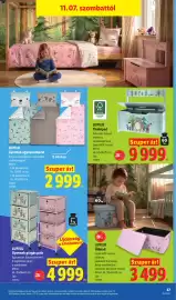 Lidl akciós újság hét 45 Oldal 37: Lupilu gyermek görgős polc €4.999,00, Lupilu ülőpad €3.499,00