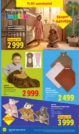 Lidl akciós újság hét 45 Oldal 38: Lupilu biopamut baba kapucnis törülköző €2.499,00, Lupilu gyermek fürdőköpeny €2.999,00