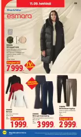Lidl akciós újság hét 45 Oldal 40: Esmara női felső €1.999,00, Esmara női bőrhatású leggings €2.999,00