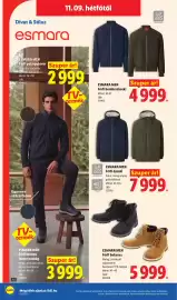 Lidl akciós újság hét 45 Oldal 42: Esmara men férfi bakancs €5.999,00, Esmara men férfi dzseki €7.999,00