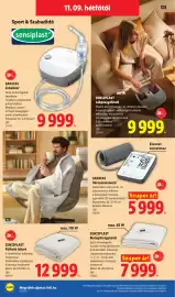 Lidl akciós újság hét 45 Oldal 44: Sanitas vérnyomásmérő €5.999,00, SenSiPlast melegítő ágybetét €7.999,00