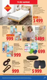 Lidl akciós újság hét 45 Oldal 45: Riddler memóriahabos ülőpárna €5.999,00, SensiPlast gyógyszeradagoló €1.499,00