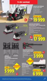 Lidl akciós újság hét 45 Oldal 47: Parkside performance prémium akkus rezgő- / excentercsiszoló €17.999,00