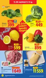 Lidl akciós újság hét 45 Oldal 50: Friss, szeletelt sertéstarja €1.649,00, Hízott kacsamáj €11.559,00