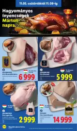 Lidl akciós újság hét 45 Oldal 6: Goldenfood friss libacomb €5.999,00, Goldenfood friss egész liba €2.999,00