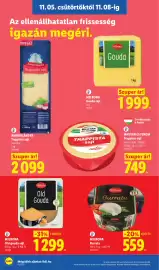 Lidl akciós újság hét 45 Oldal 8: Milbona old gouda sajt €1.299,00, Milbona Burrata €559,00