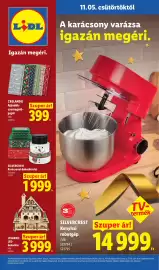 Lidl akciós újság hét 45 Oldal 1: Crelando ajándék-csomagoló-papír €399,00, Livarano led-dekorház €3.999,00