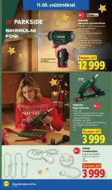 Lidl akciós újság hét 45 Oldal 20: Parkside akkus fúró-csavarozó készlet €12.999,00, Parkside ragasztópisztoly €3.999,00