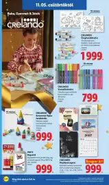 Lidl akciós újság hét 45 Oldal 22: Crelando varázsfilckészlet €799,00, Crelando díszíthető naptár €999,00