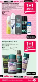 Etos folder week 45 Pagina 40: Axe, Dove, Rexona, Zwitsal deodorant, bad en douche €5,89, Kneipp en Kneipp MEN €9,99