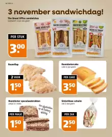 Poiesz folder week 45 Pagina 10: Roombotercake €3,50, Roomboter speculaasbrokken €1,50