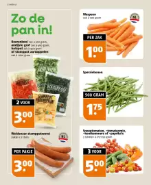 Poiesz folder week 45 Pagina 2: Waspeen €1,00, Sperziebonen €1,75