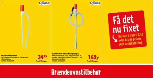 Jem & fix tilbudsavis Side 15: Qlima Brændstofpumpe €34,75, Qlima elektronisk brændstofpumpe €169,00