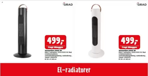 Jem & fix tilbudsavis Side 5: Grad varmetårn 2000 W €499,00, Grad varmetårn 2000 W €499,00