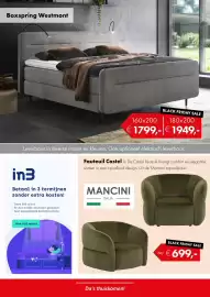 Woonsquare folder | Slaap Pagina 4: Boxspring Westmont €1.799,00, Mancini Fauteuil Castel €699,00