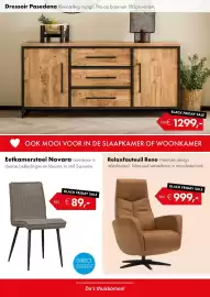 Woonsquare folder | Slaap Pagina 5: Relaxfauteuil Reno €999,00, Eetkamerstoel Novara €89,00
