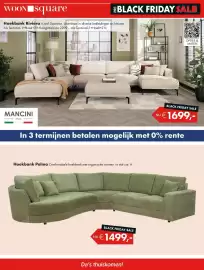 Woonsquare folder week 45 Pagina 12: Mancini Hoekbank Riviera €1.699,00, Black Friday Sale €1.499,00