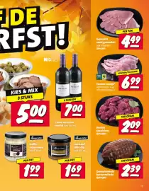 Nettorama folder Pagina 15: Gemarineerde hertenrollade €2,39, Herten stoofvlees €2,09