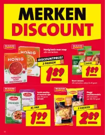 Nettorama folder Pagina 22: Maggi roerbaknoedels €2,89, Lassie pandan of basmati rijst €1,99