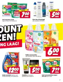 Nettorama folder Pagina 31: Ariel waspoeder of pods €3,50, Dove deo of douchegel €5,00