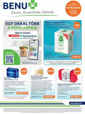 Benu Gyógyszertárak akciós újság