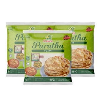 Lulu Hypermarket Kawan plain paratha 3 x 400g offer