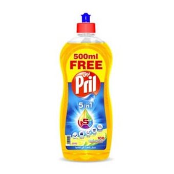 Lulu Hypermarket Pril dishwash liquid lemon 1litre + 500ml offer