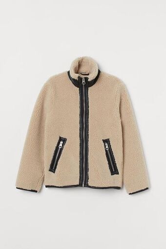H&M Faux shearling jacket offer