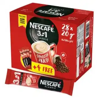 Lulu Hypermarket Nescafe classic 3in1 my cup stick 20g x 24+4 offer