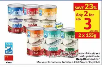 Viva Deep Blue Sardine/ Mackerel in Tomato & Chili Sauce /Dry Chili offer