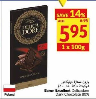 Viva Baron Excellent Delicadore Dark Chocolate 80% offer