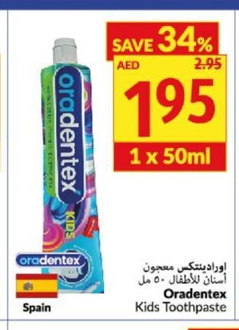Viva Oradentex Kids Toothpaste offer