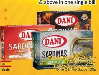 Viva Dani Sardine Tomato Sauce/Olive Oil/Hot Sauce 120g offer