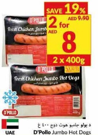 Viva D'Pollo Jumbo Hot Dogs offer