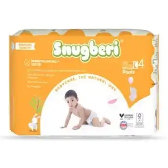 Lulu Hypermarket Snugberi baby diaper pants size 4, large 7-12kg 24pcs offer