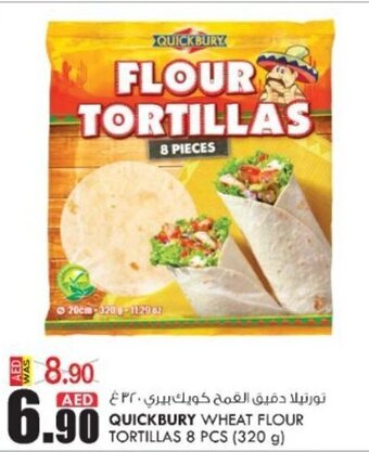 KM Trading Quickbury Wheat Flour Tortillas 8pcs 320g offer