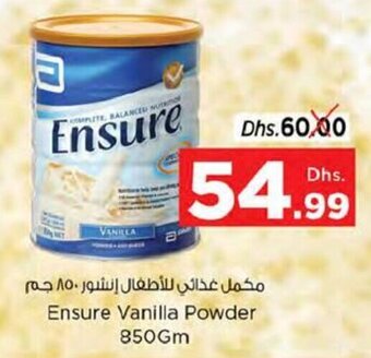 Nesto Ensure Vanilla Powder 850gm offer