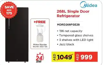 Eros Midea 268L Single Door Refrigerator MDRD268FGE28 offer
