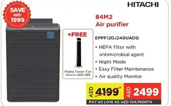 Eros Hitachi 84M2 Air Purifier EPPF120J240UADG offer