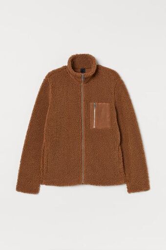 H&M Faux shearling jacket offer